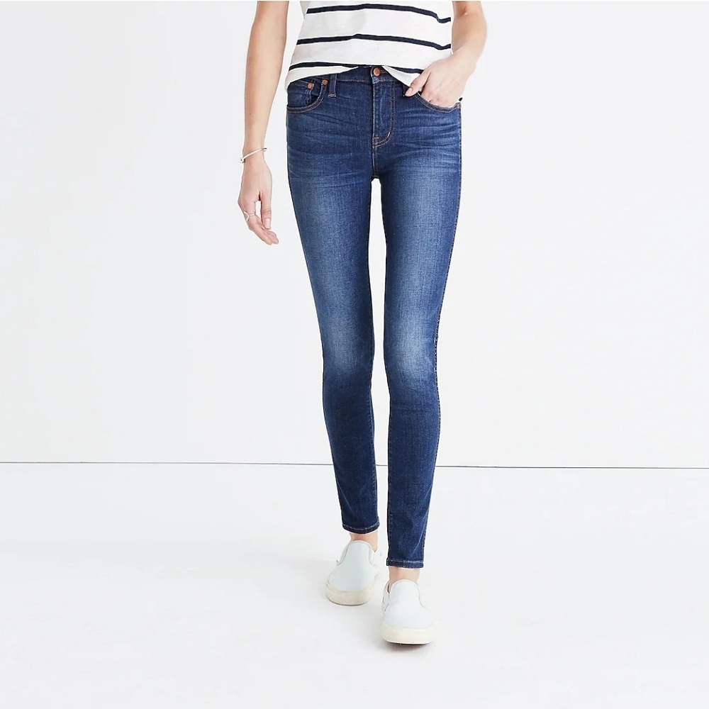 Madewell 9" High-Rise Skinny Jeans in Polly Wash Size 27